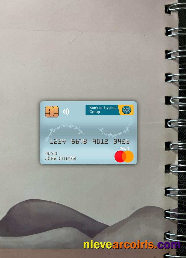 Cyprus Bank Of Cyprus Bank Master Debit Card Photolook Front Preview
