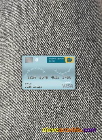 Cyprus Bank Of Cyprus Visa Debit Card Photolook Front Preview