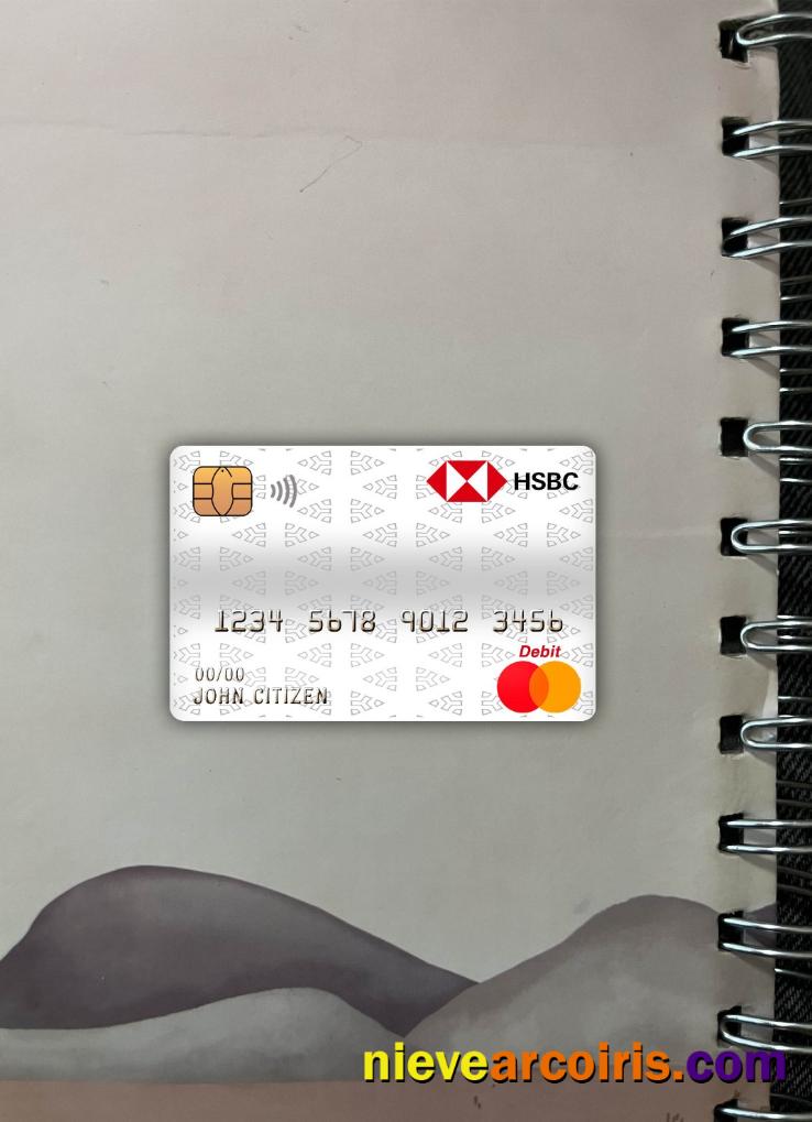 Czech HSBC Bank Master Debit Card Photolook Front Sample