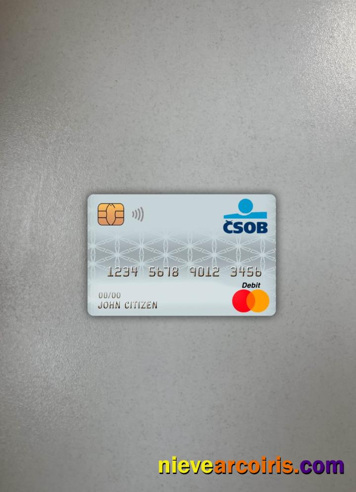 Czech Republic Ceskoslovenská Obchodní Bank Master Debit Card Photolook Front Sample