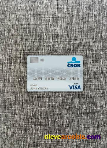 Czech Republic Ceskoslovenská Obchodní Bank Visa Debit Card Photolook Front Photolook