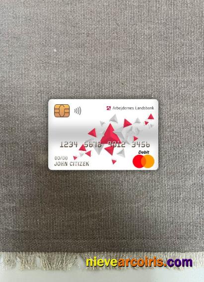 Denmark Arbejdernes Landsbank Bank Master Debit Card Photolook Front Preview