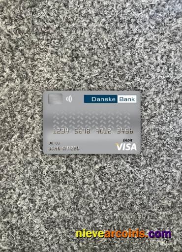 Denmark Danskebank Visa Debit Card Photolook Front Template