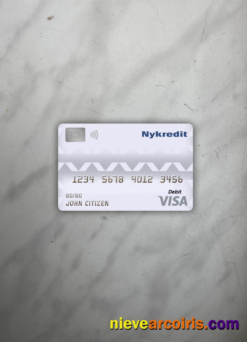 Denmark Nykredit Bank Visa Debit Card Photolook Front Photolook