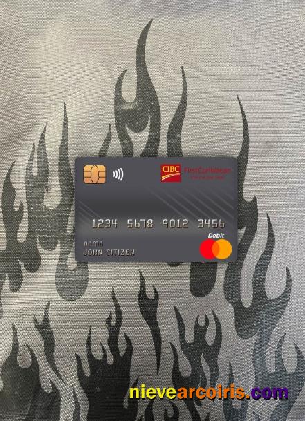 Dominica Cibc First Caribbean International Bank Master Debit Card Photolook Front Sample