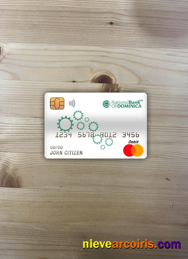 Dominica National Bank Of Dominica Bank Master Debit Card Photolook Front Preview