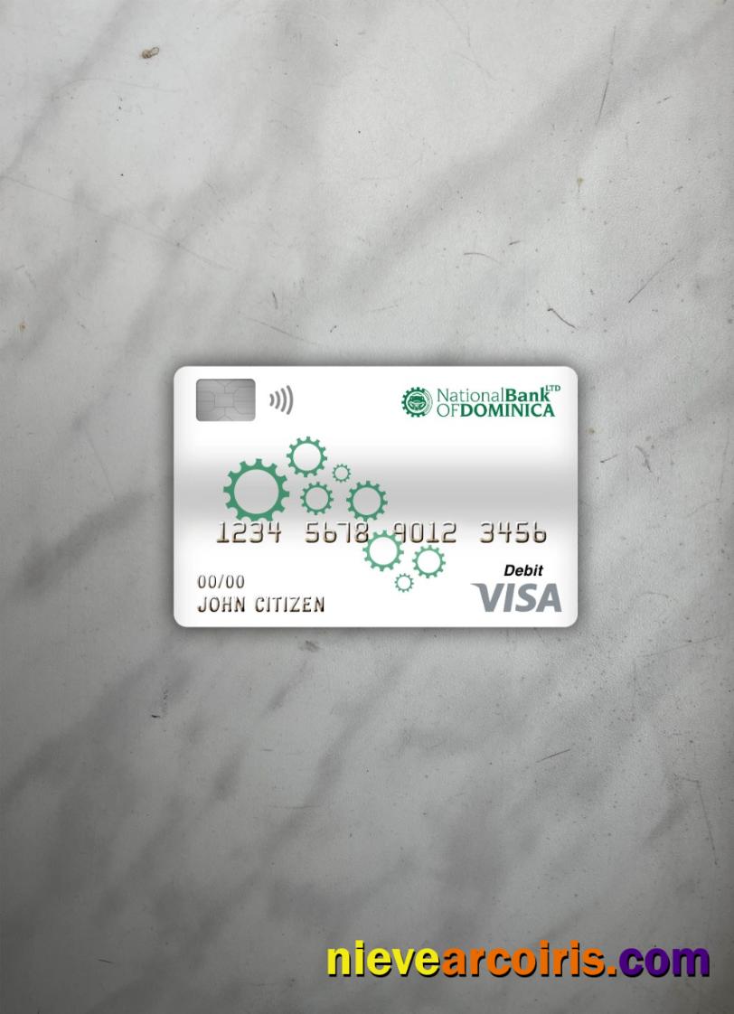 Dominica National Bank Of Dominica Bank Visa Debit Card Photolook Front Photolook
