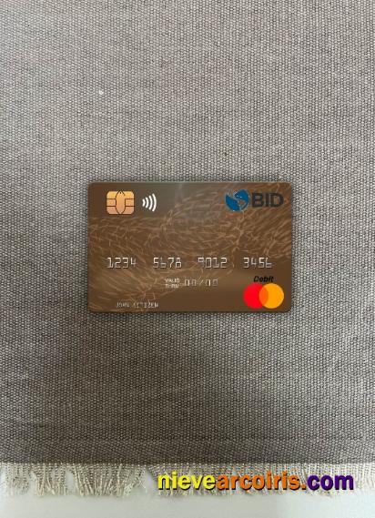 Dominican Republic Banco BID Mastercard Photolook Front Sample