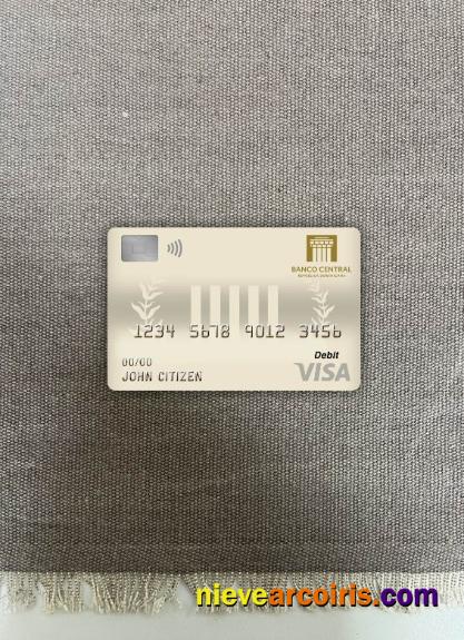 Dominican Republic Central Bank Visa Debit Card Photolook Front Photolook