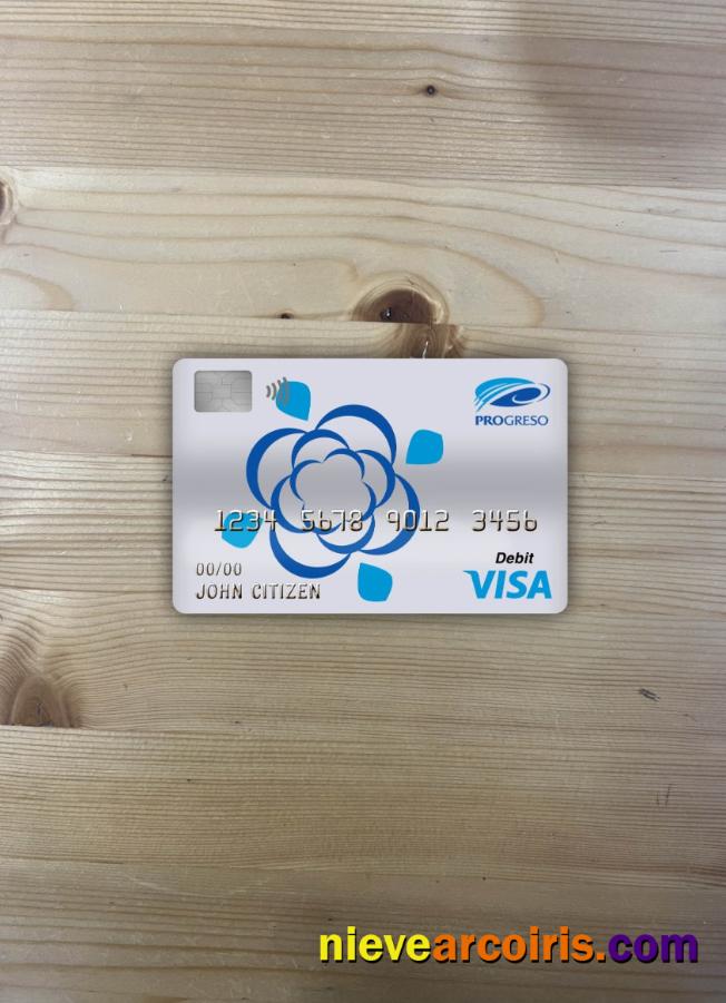Dominican Republic Progreso Bank Visa Debit Card Photolook Front Photolook