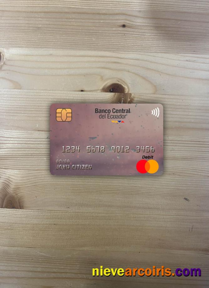 Ecuador Central Bank Master Card Photolook Front Photolook