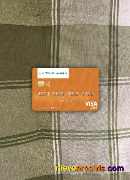 Egypt Bank Of Alexandria Visa Debit Card Photolook Front Sample