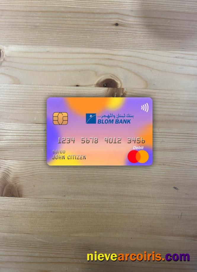 Egypt Blom Bank Master Card Photolook Front Photolook