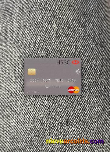 Egypt HSBC Bank Mastercard Photolook Front Template