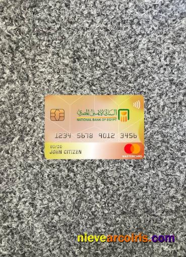 Egypt National Bank Mastercard Photolook Front Sample