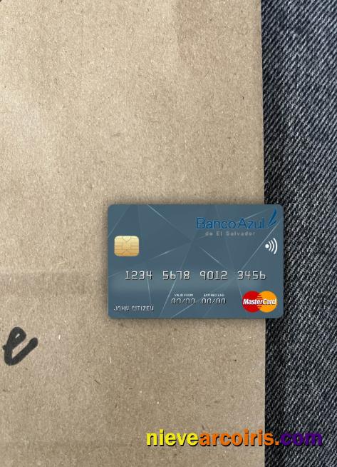 El Salvador Banco Azul De El Salvador Mastercard Photolook Front Preview