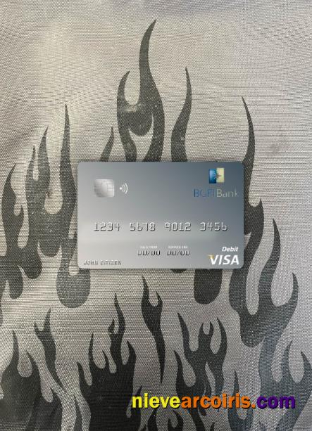 Equatorial Guinea BGFI Bank Visa Debit Card Photolook Front Sample