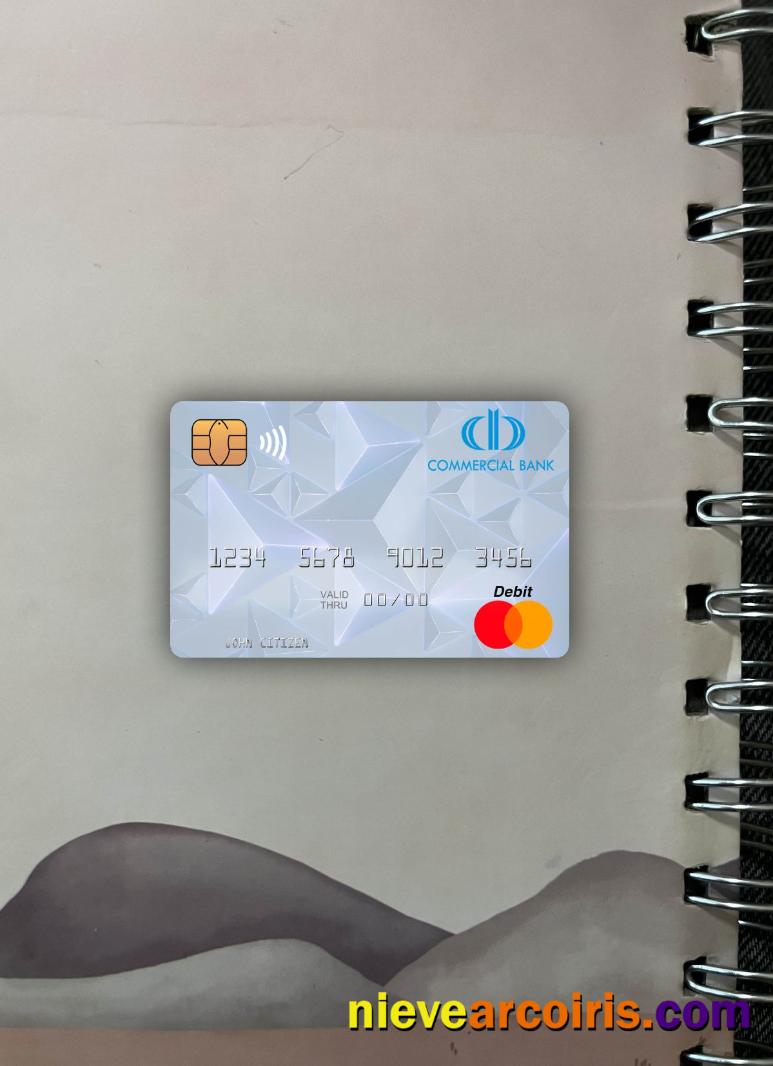 Equatorial Guinea Commerical Bank Guinee Equatoriale Mastercard Photolook Front Template