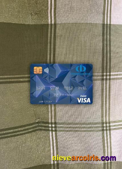Equatorial Guinea Commerical Bank Guinee Equatoriale Visa Debit Card Photolook Front Preview