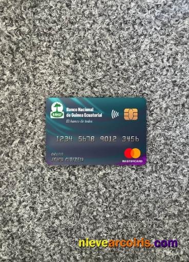 Equatorial Guinea National Bank Master Card Photolook Front Sample