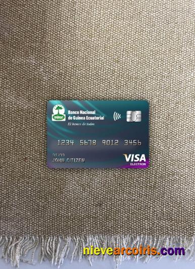 Equatorial Guinea National Bank Visa Electron Card Photolook Front Photolook