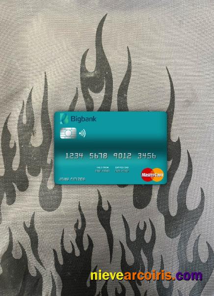 Estonia Bigbank Mastercard Photolook Front Preview