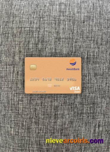 Ethiopia Awash International Bank Visa Debit Card Photolook Front Preview