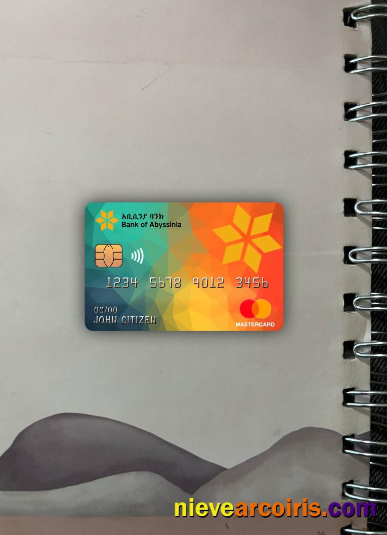Ethiopia Bank Of Abyssinia Bank Master Card Photolook Front Photolook