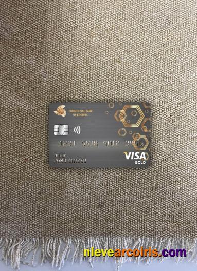 Ethiopia Commercial Bank Visa Gold Card Photolook Front Sample