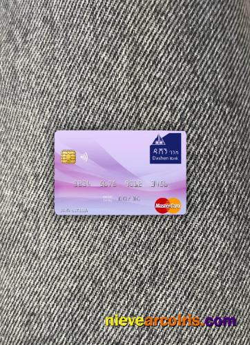 Ethiopia Dashen Bank Mastercard Photolook Front Template
