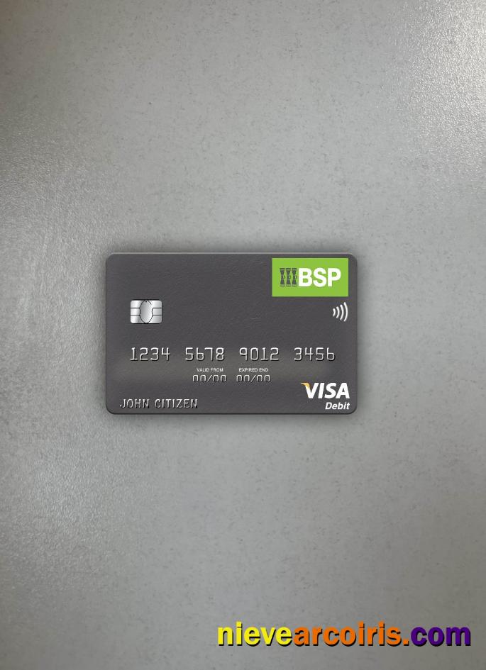 Fiji Bank Of South Pacific Visa Debit Card Photolook Front Preview