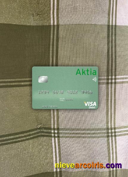 Finland Aktia Savings Bank Visa Debit Card Photolook Front Preview