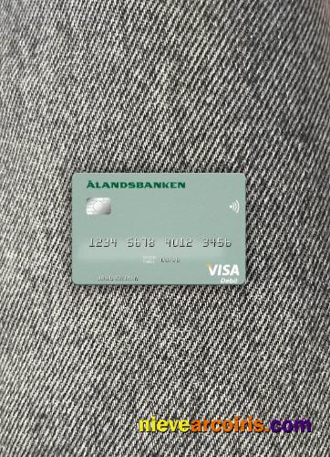Finland Bank Of Aland Visa Debit Card Photolook Front Sample