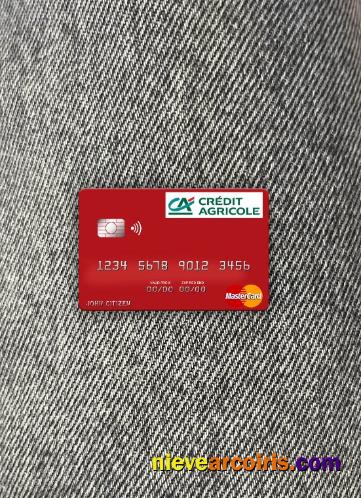 France Credit Agricole Bank Mastercard Photolook Front Sample