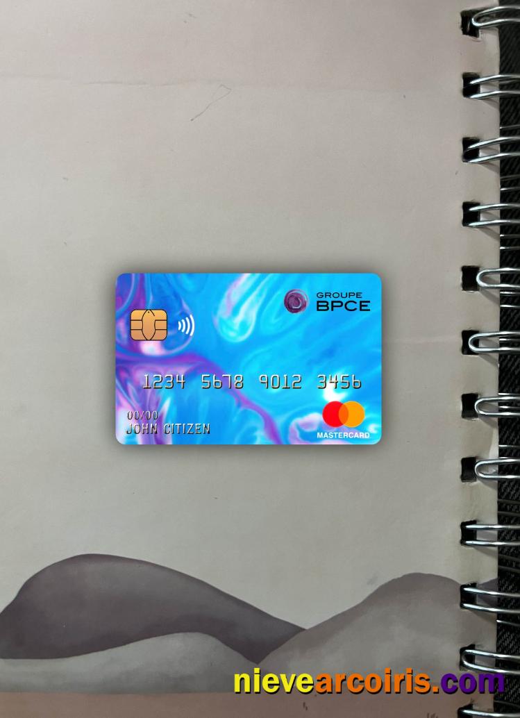 France Groupe BPCE Bank Mastercard Photolook Front Template