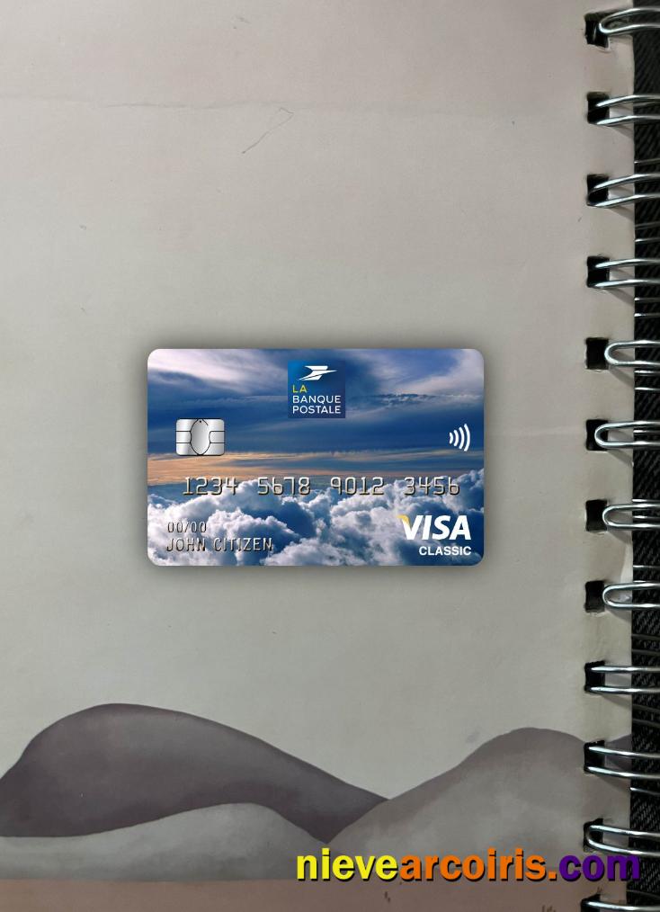 France La Banque Postale Bank Visa Classic Card Photolook Front Template