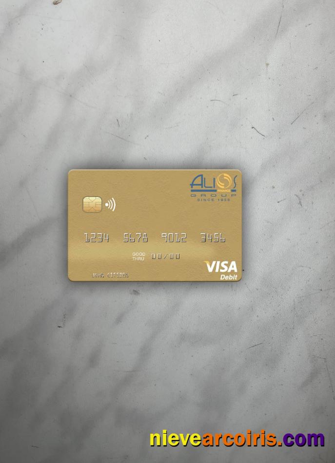 Gabon Alios France Visa Debit Card Photolook Front Sample