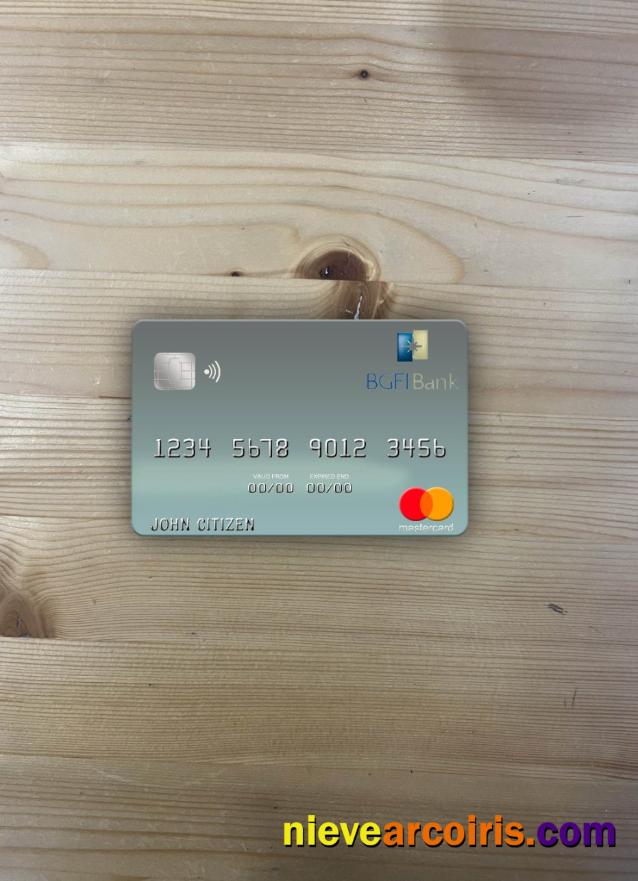 Gabon BGFI Bank Mastercard Photolook Front Preview