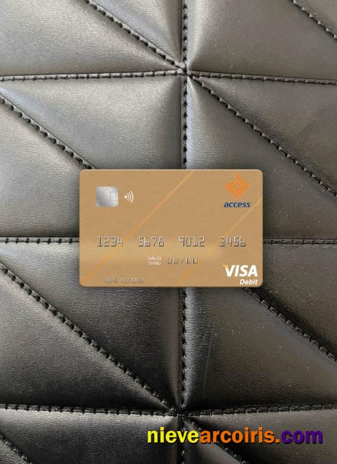 Gambia Access Bank Visa Debit Card Photolook Front Preview