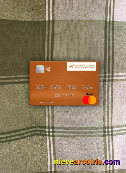 Georgia Bank Of Georgia Mastercard Photolook Front Template
