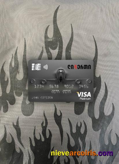 Georgia Liberty Bank Visa Platinum Card Photolook Front Template
