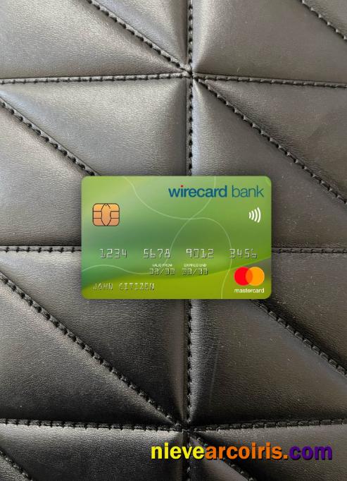 Germany Aschheim Wirecard Bank Mastercard Photolook Front Template