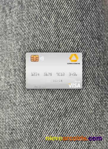 Germany Commerz Bank Visa Debit Card Photolook Front Sample