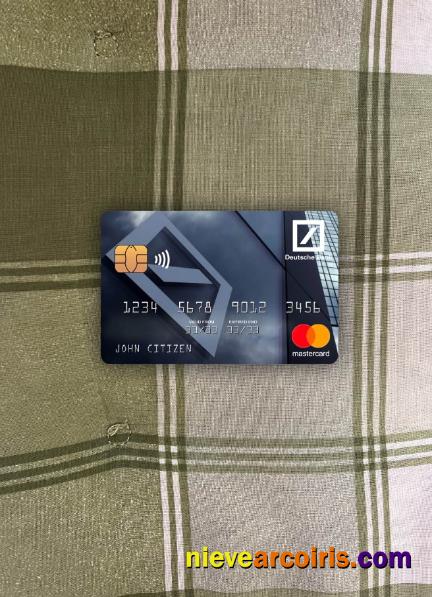 Germany Deutsche Bank Mastercard Photolook Front Template