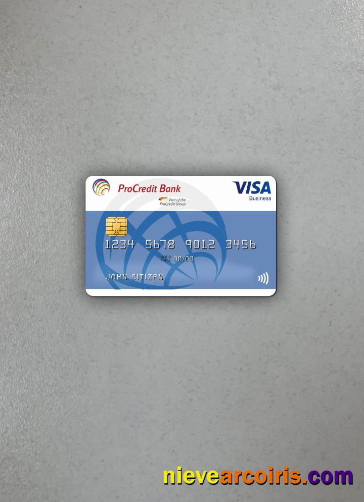 Germany ProCredit Bank VISA Business Photolook Front Sample