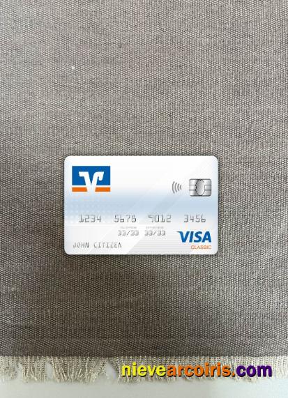 Germany Volksbank Visa Classic Card Photolook Front Sample