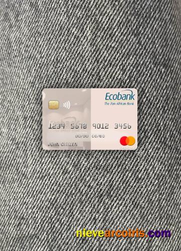 Ghana Ecobank Ghana Mastercard Photolook Front Template