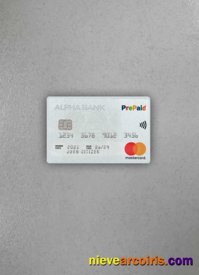 Greece Alpha Bank Mastercard VERSION 2 Photolook Front Preview