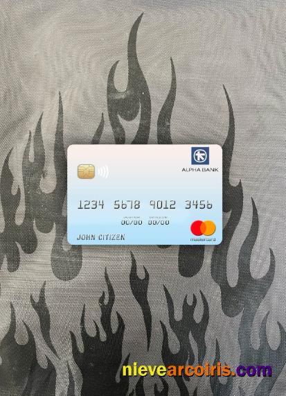 Greece Alpha Bank Mastercard Photolook Front Sample