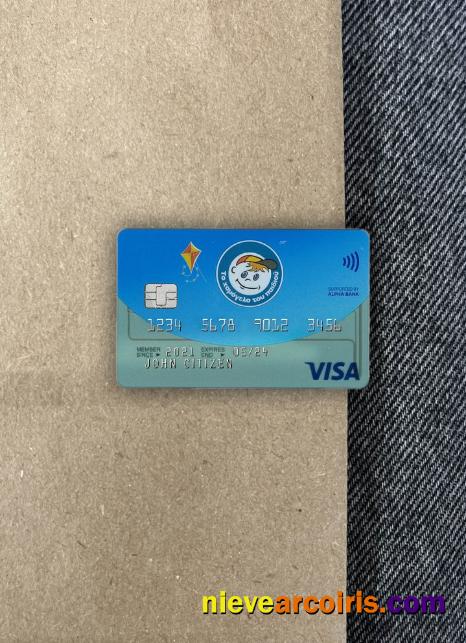 Greece Alpha Bank Visa Card VERSION 2 Photolook Front Sample